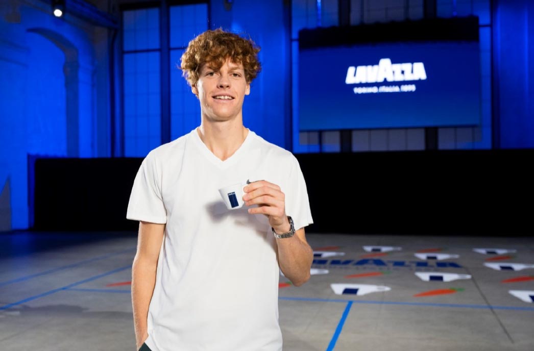 Jannik Sinner i Lavazza